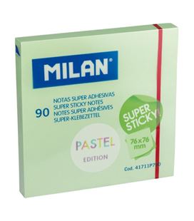 Nota adhesiva posit 76x76 90h verde pastel milan 41711p790 - 41711P790