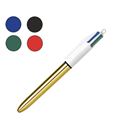 Boligrafo boli retractil 4 colours basicos shine oro bic 982878 404120