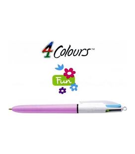 Boligrafo boli retractil 4 colours fun violeta bic 503815 458260