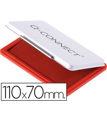 Almohadilla tampon 7x11cms nº2 rojo q-connect kf25212 150747 - 150747