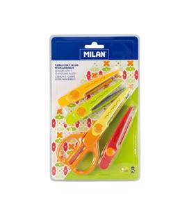Tijera escolar moldes 4 intercambiables milan 14930904 - 14930904