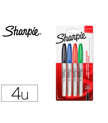 Rotulador permanente sharpie f 4 colores basicos paper mate 1985858 85858 - 163625