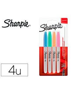 Rotulador permanente sharpie f 4 colores pastel paper mate 2065402 65402