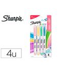 Rotulador permanente sharpie s-note 4 colores pastel biselada paper mate 21 - 163630