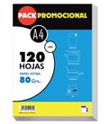 Papel a4 120h 80grs blanco satinado pacsa 21280