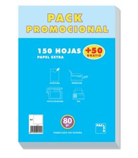 Papel a4 200h 80grs blanco satinado pacsa 21825