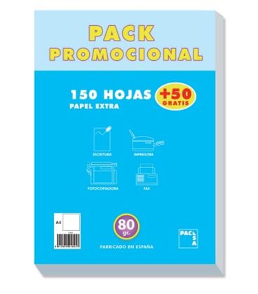 Papel a4 200h 80grs blanco satinado pacsa 21825 - 21825