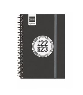 Agenda escolar 22/23 e8 semana vista label negro finocam 633486023 - 633486023