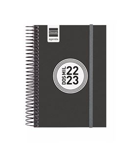Agenda escolar 22/23 e8 dia pagina label negro finocam 633366023 - 633366023
