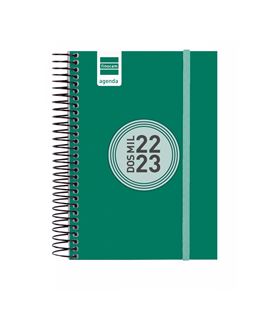 Agenda escolar 22/23 e8 dia pagina color verde finocam 630542023 - 630542023