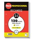 Recambio a4 120h 90grs cuadricula 4x4 pacsa 21810 - 21810