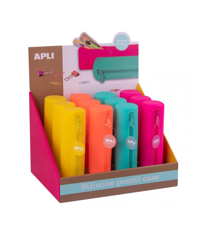 Estuche vacío redondo fluor apli 18533