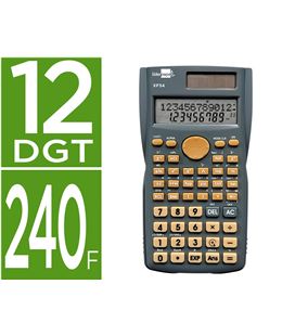 Calculadora cientifica 12 digitos 240 funciones gris xf32 liderpapel 163499 - 163499