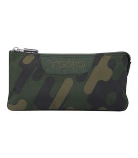 Estuche vacío triple plano verde camuflaje totto ac52eco012-2210z-3dl - AC52ECO012-2210Z-3DL