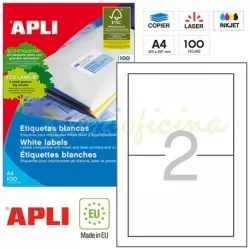 ETIQUETA POLIV. A4 100H 175MMX135MM 200U C/R/B APLI 11659