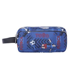 Estuche vacío triple grande azul futbolistas totto ac52eco009-2210z-3jh