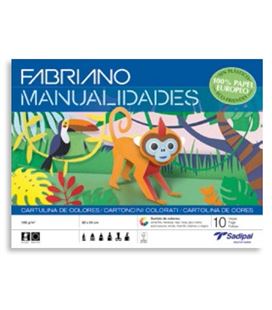 Cartulina bloc 10h colores surtidos fabriano s0400002 - S0400002