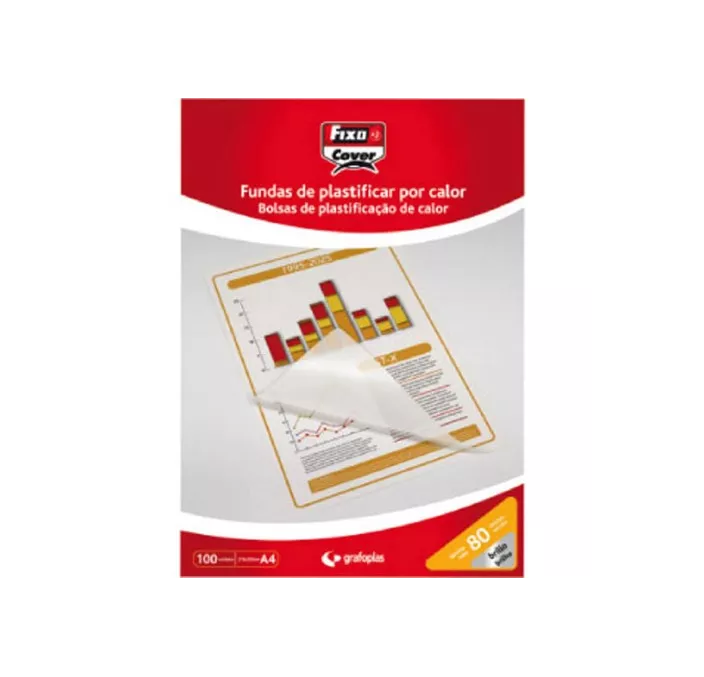 BOLSA PLASTIFICACION A4 80 MICRAS C.100 GRAFOPLAS 01020100