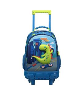 Mochila con carro compac pequeña little dino totto ma03ltd007-21200-0j3 - MA03LTD007-21200-0J3