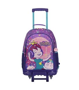 Mochila con carro compac escolar lena totto mj03len003-2210-2qdl - MJ03LEN003-2210-2QDL