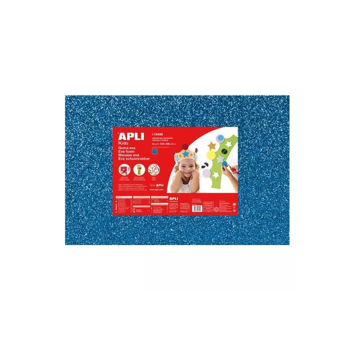 GOMA EVA AZUL PURPURINA 40X60 ESPESOR 2MM APLI 13435 13437