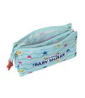 Estuche vacío triple baby shark "beach day" safta 812160744 - 812160744-2