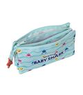 Estuche vacío triple baby shark "beach day" safta 812160744 - 812160744-2