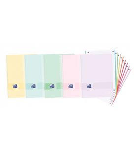Cuaderno espiral microperforado a4 5x5 160h 90grs poipropileno pastel oxfor - 400158956