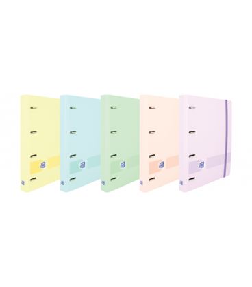 Carpeta 4 anillas a4 +recambio surtidas pastel europeanbinder oxford 400146 - 400146175