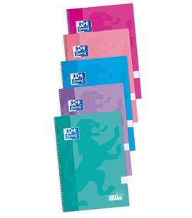 Cuaderno espiral fº 4x4 80h 90grs t/ex/d colores tendencia oxford 400122766 - 400122765