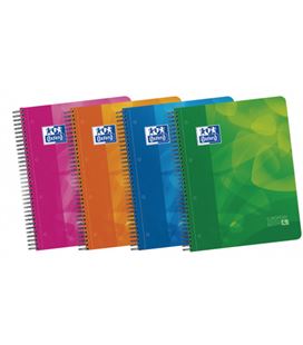 Cuaderno espiral a4 pauta 120h 90g microper. pp separadores basicos oxford - 100430261