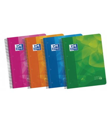 Cuaderno espiral a4 pauta 120h 90g microper. pp separadores basicos oxford - 100430261