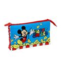 Estuche vacío triple mickey mouse "happy smiles" safta 812214744 - 812214744