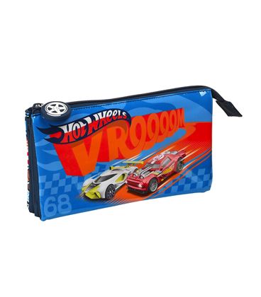 Estuche vacío triple hot wheels "challenge" safta 812238744 - 812238744