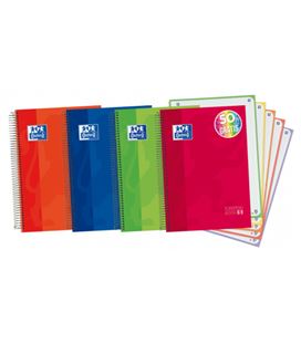 Cuaderno espiral a4 5x5 120h 90g microper. tdura vivos oxford 100430279 - 100430279