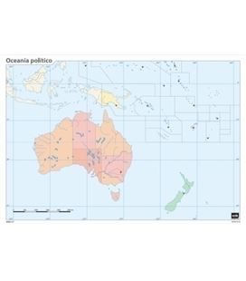 Mapa mudo oceania politico erik mm0137 - 21601100