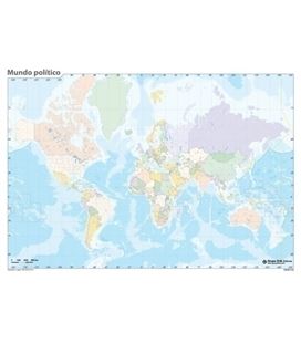 Mapa mudo mundo politico erik mm0105