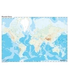 Mapa mudo mundo fisico erik mm0106