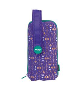 Estuche con pinturas y rotuladores 4 estuches copper 3 lila milan 08872cp3pr - 08872CP3PR
