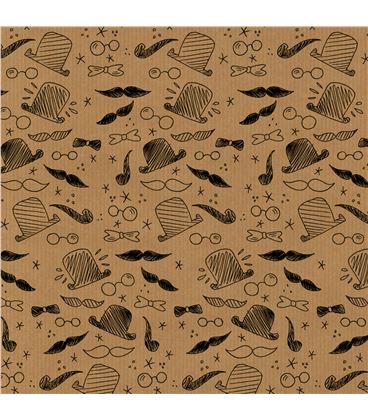 Papel regalo kraft fun 2x0,7m apli 18911 - 18911