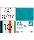 Papel a3 80gr 10 colores surtidos 100h liderpapel 67883 pc92