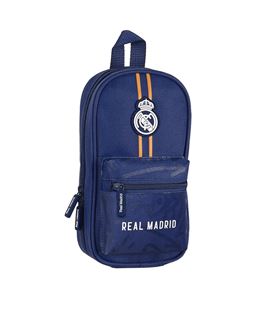 Estuche con pinturas y rotuladores mochila c/4 port.vacio real madrid 2ª equip. safta 412134847