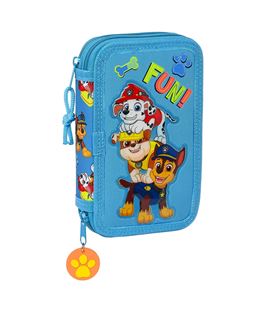 Estuche con pinturas y rotuladores doble pqño 28 pcs paw patrol "friendship" safta 412256854