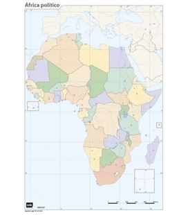 Mapa mudo africa politico erik mm0127 - 21601094