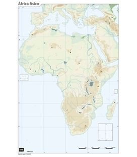Mapa mudo africa fisico erik mm0128
