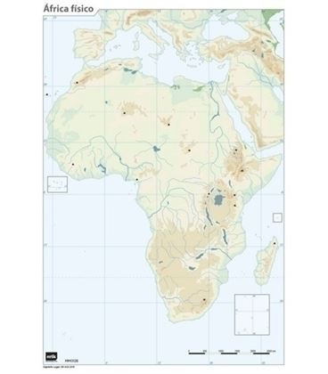 Mapa mudo africa fisico erik mm0128 - 21601095