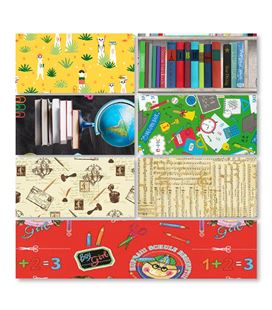 Papel regalo 70cmx2m rollo love school eurocinsa 48-2021 - 482021