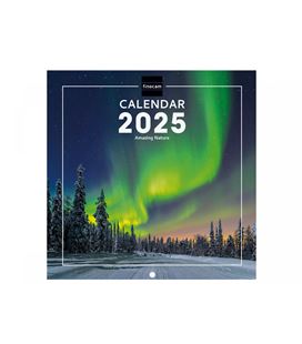 Calendario pared 2025 18x18 nature finocam 781235325 - 781235325