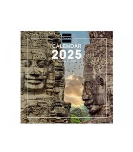 Calendario pared 2025 30x30 traveling finocam 781225125 - 781225125