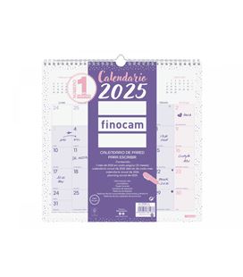 Calendario pared 2025 30x30 chic morado finocam 787002725 - 787002725